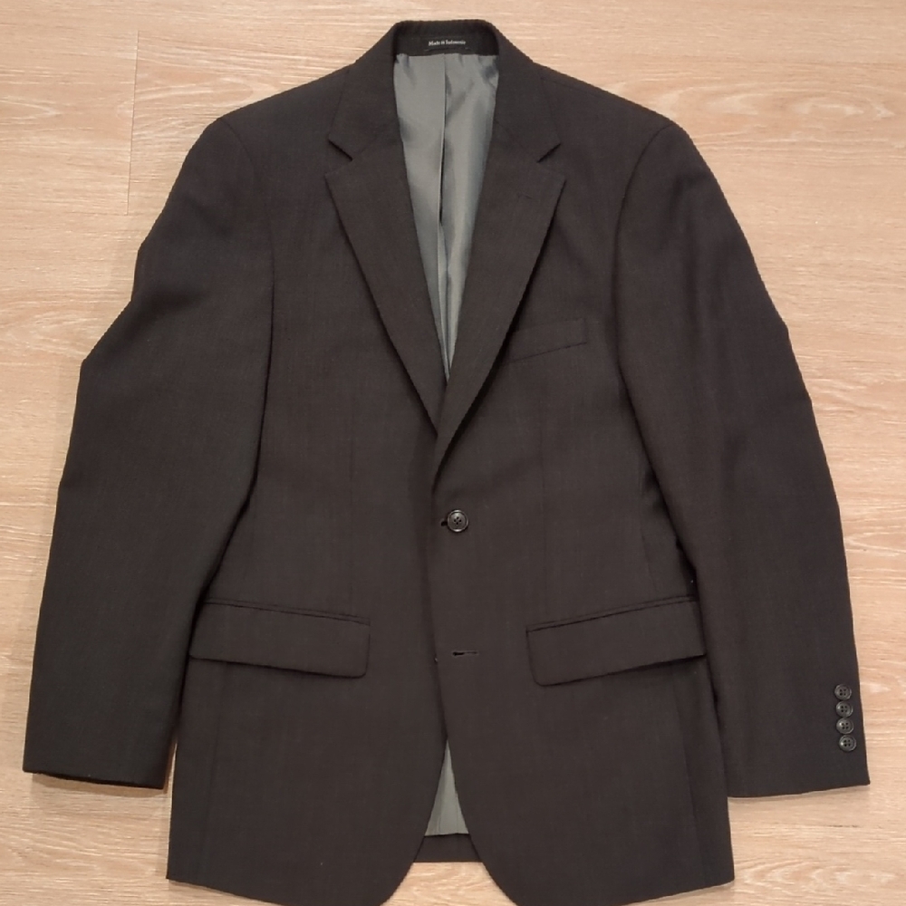 Pronto Uomo Charcoal Wool Men's Blazer